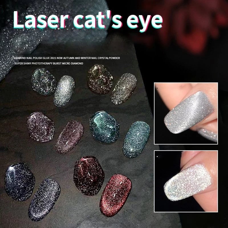 Laser Diamond körömlakk készlet: Intenzív fényesség és glamúros csillogás 